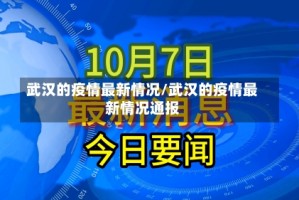 武汉的疫情最新情况/武汉的疫情最新情况通报