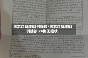 黑龙江新增53例确诊/黑龙江新增53例确诊 24例无症状