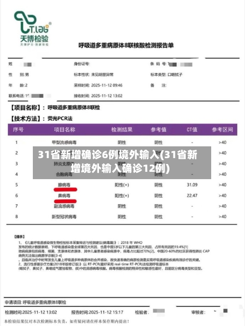 31省新增确诊6例境外输入(31省新增境外输入确诊12例)-第2张图片